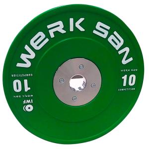 IWF APPROVED COMPETITION PLATE 10 KG %>