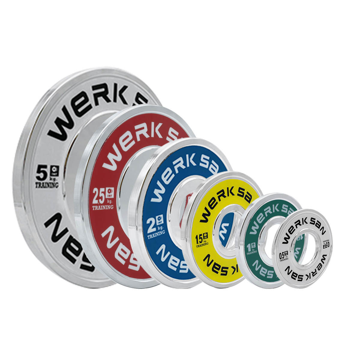 IWF  APPROVED TRAINING CROMIUM CHANGE PLATES